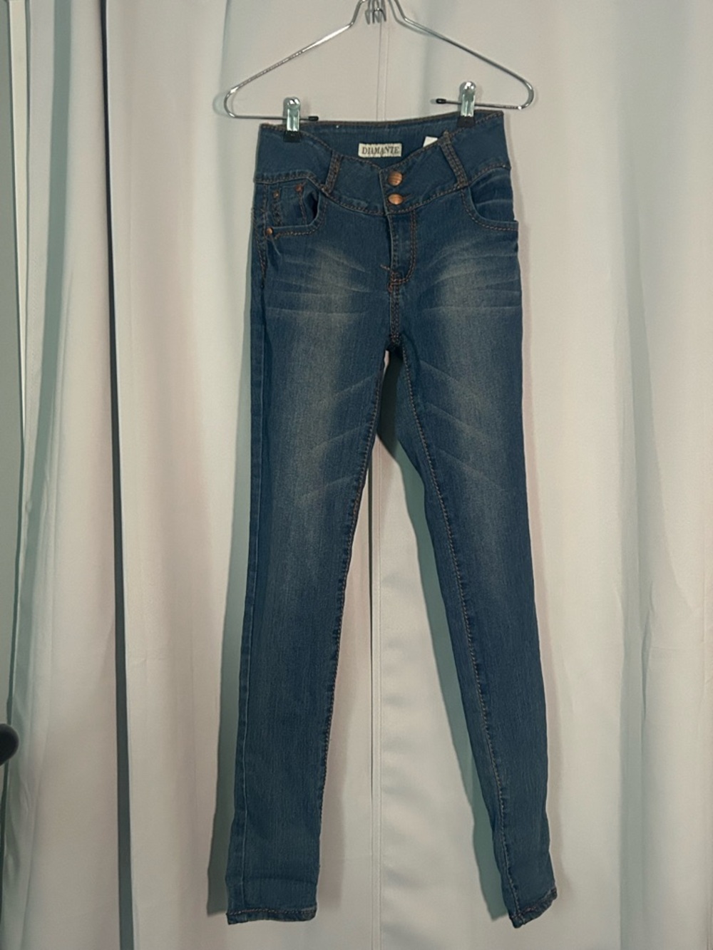 Denim Luxe High-Rise Skinny Jeans - Blue